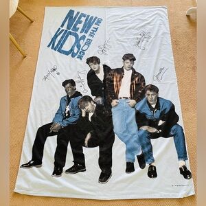 Vintage NKOTB New Kids on the Block Bed Linen 1 Duvet Cover 2 Pillow Cases